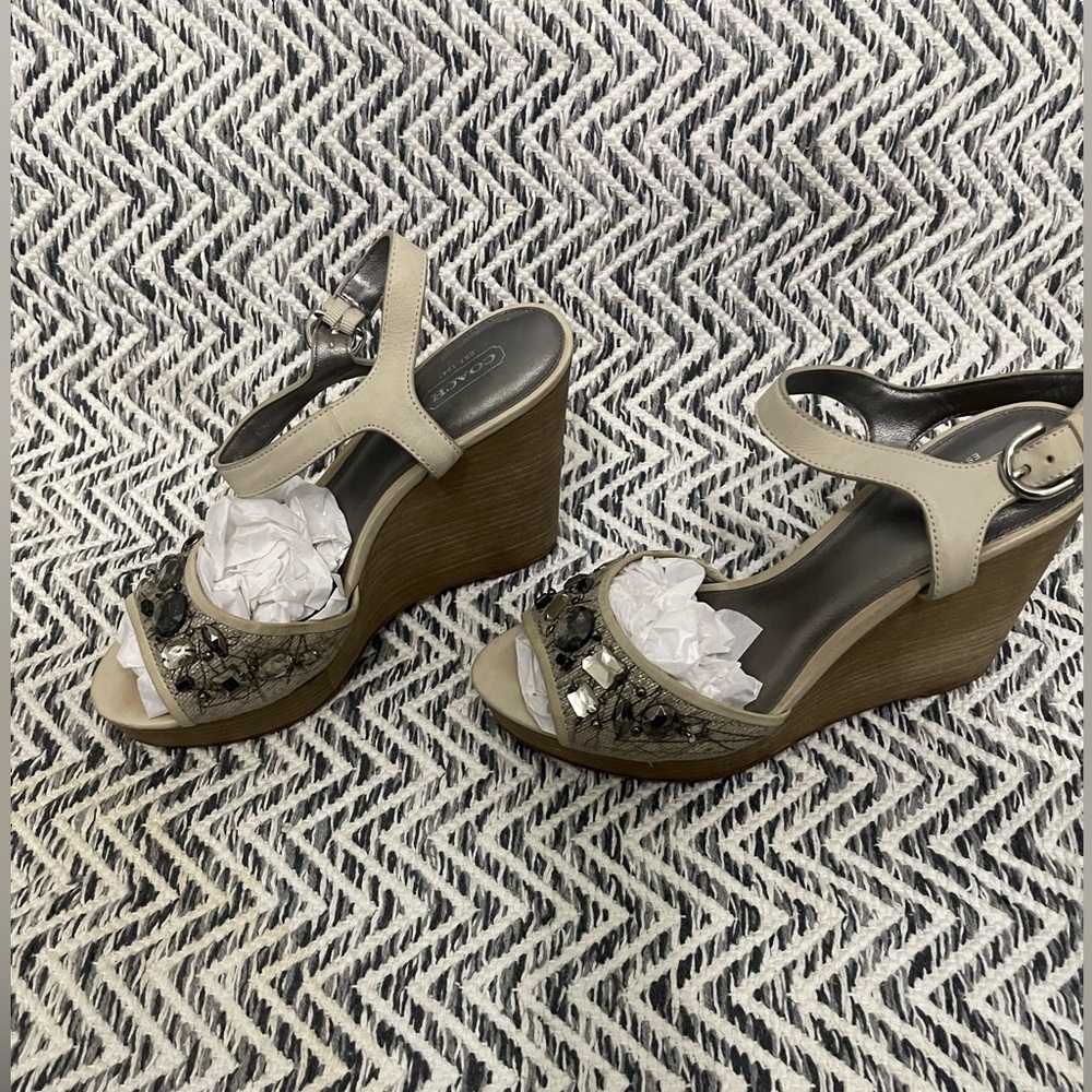 Coach leather Wedges